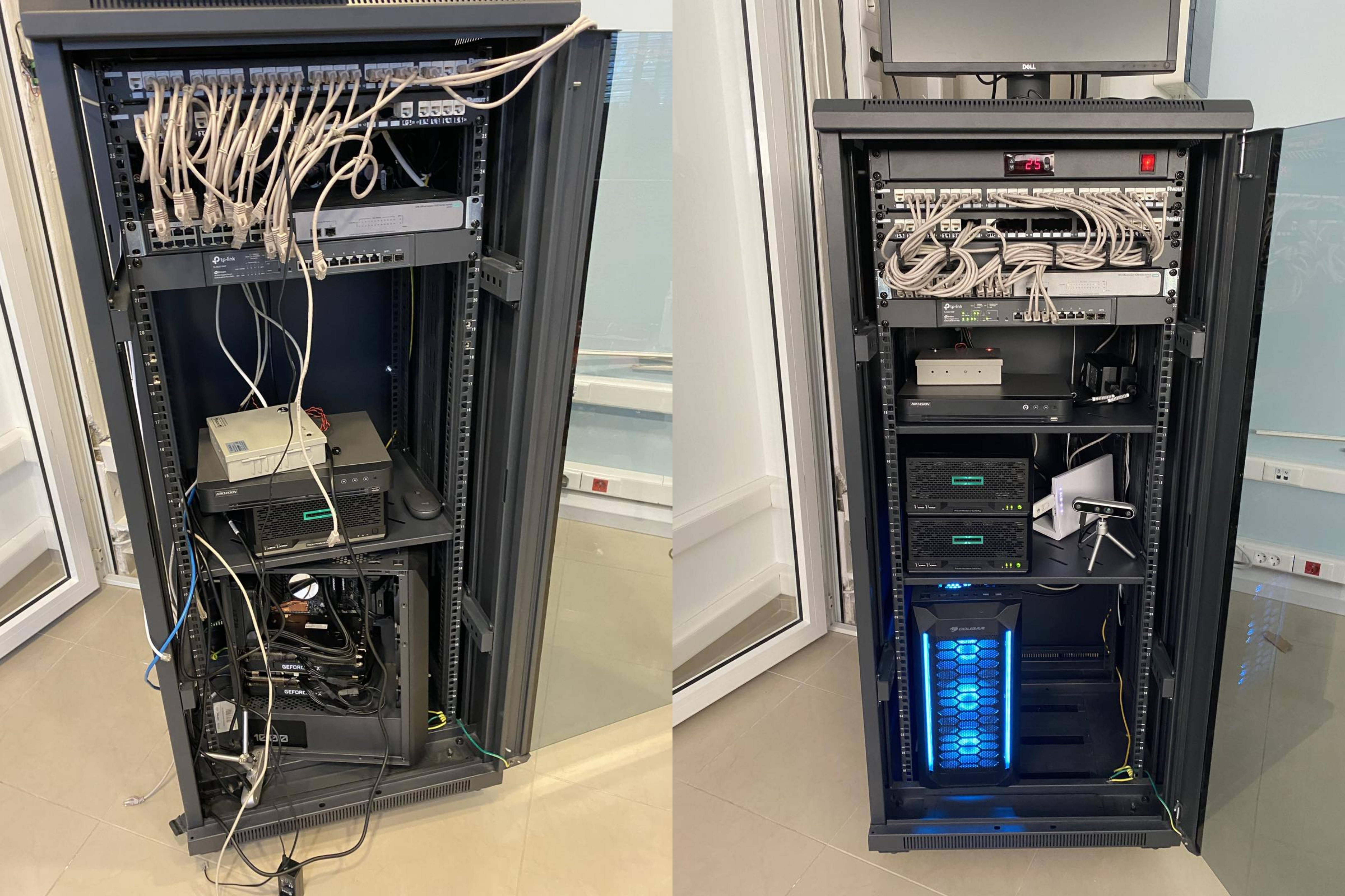 ΙΤ Rack Πριν και Μετά την PC PROJECT
