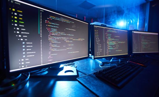 PC Project Triple Monitor Software Development Rig